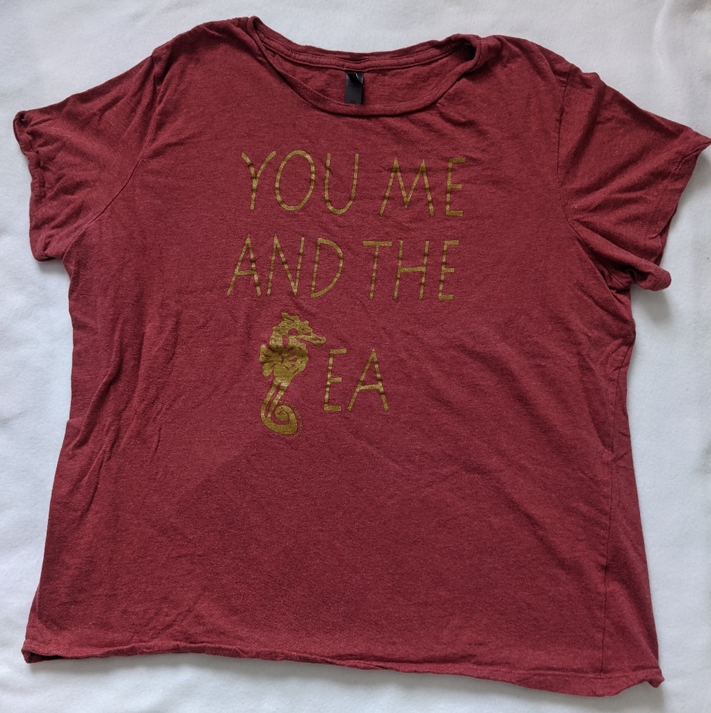 Red Ocean Themed Shirt